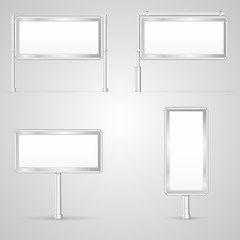 Image showing Set of blank City Light vector illustrations