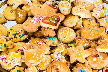 Image showing childrens christmas cookies