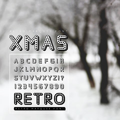 Image showing Retro marquee font