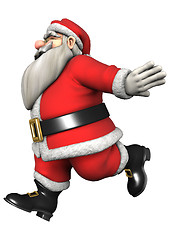 Image showing Running Santa