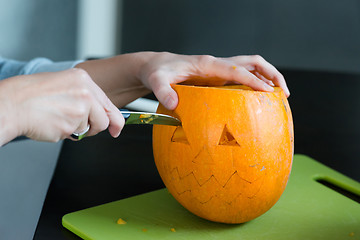 Image showing Halloween pumpkins