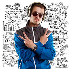 Image showing Young man life concept