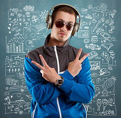 Image showing Young man life concept