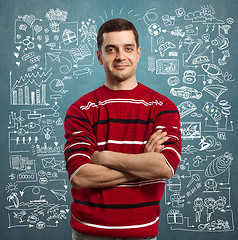 Image showing Young man life concept