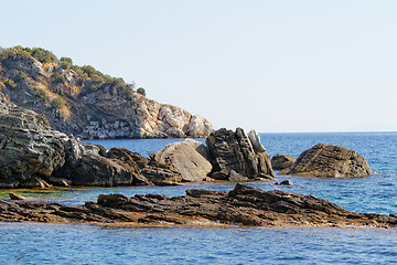 Image showing Rock in the sea