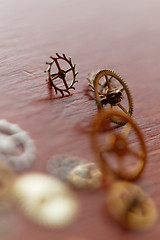 Image showing Small parts of clock