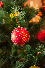 Image showing Christmas tree closeup