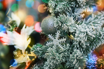 Image showing Christmas tree closeup