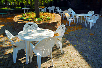 Image showing Outdoor cafe