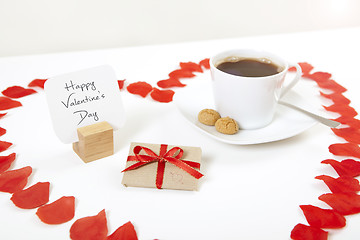 Image showing happy valentines day heart gift