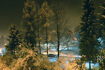 Image showing Town in winter