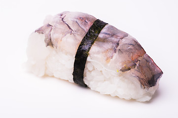 Image showing Ebi Nigiri prawn sushi 