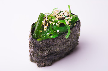 Image showing Close up of gunkan sushi
