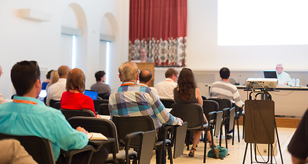 Image showing Speaker at Business Conference and Presentation.