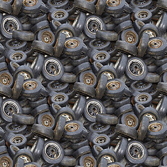 Image showing Old Tyres Texture