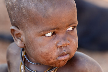 Image showing Unidentified child Himba tribe in Namibia