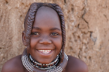 Image showing Unidentified child Himba tribe in Namibia