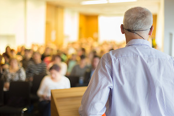 Image showing Speaker at Business Conference and Presentation.