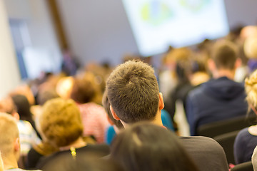 Image showing Speaker at Business Conference and Presentation.