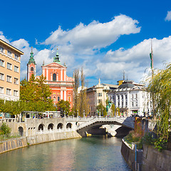 Image showing Romantic medieval Ljubljana, Slovenia, Europe.