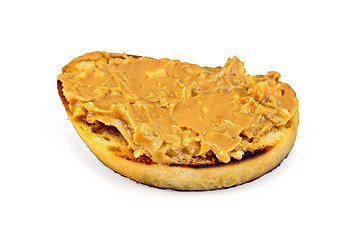 Image showing Sandwich with peanut butter
