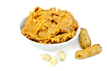 Image showing Butter peanut in the bowl with nuts