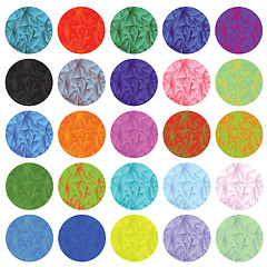 Image showing polygonal circles set