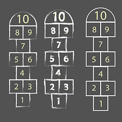 Image showing hopscotch game