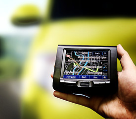 Image showing Gps in a man hand.