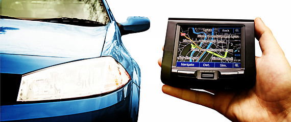 Image showing Gps in a man hand.