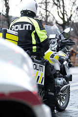 Image showing Police Motorbike