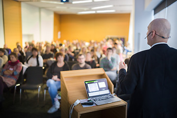 Image showing Speaker at Business Conference and Presentation.