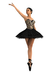 Image showing Asian Female Ballet Dancer