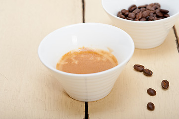 Image showing espresso cofee and beans