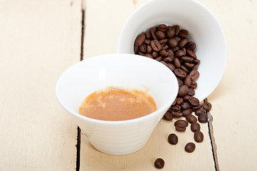 Image showing espresso cofee and beans