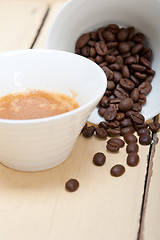 Image showing espresso cofee and beans