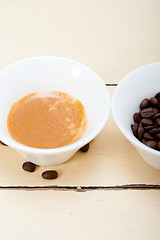 Image showing espresso cofee and beans