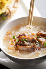 Image showing Thai Noodle Soup with Pork