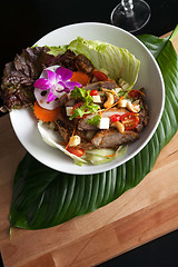 Image showing Thai Seafood Som Tum Salad