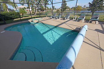 Image showing Swimming Pool with Lake View