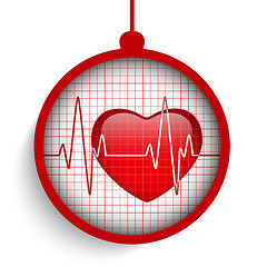 Image showing Merry Christmas Doctor Hospital Heart Ball