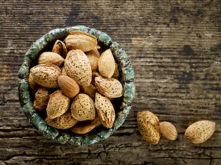 Image showing roasted almond nuts