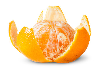 Image showing Partially Purified Juicy Tangerine