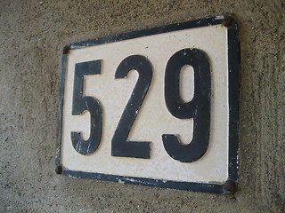 Image showing House number plate, Oslo