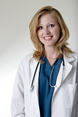 Image showing Friendly lady doctor