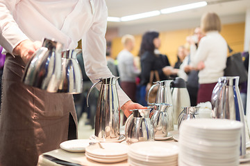 Image showing Coffee break at business meeting