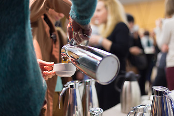 Image showing Coffee break at business meeting