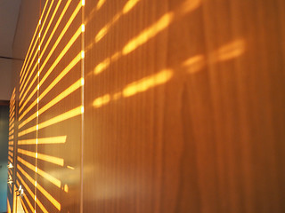 Image showing Sunlight through shutter