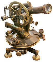 Image showing Old  Theodolite Cutout