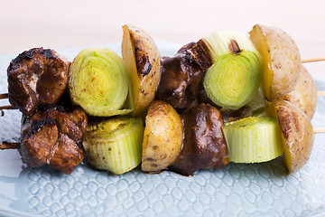 Image showing Grilled kebab (shashlik)